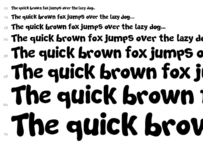 Soft Marshmallow font waterfall